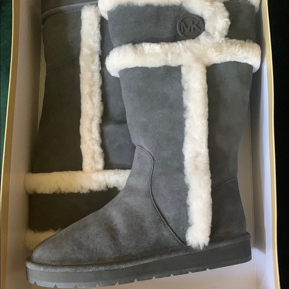 Michael Kors Gray and White Women's Boots